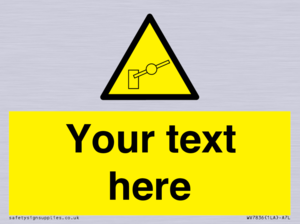 Custom warning barrier